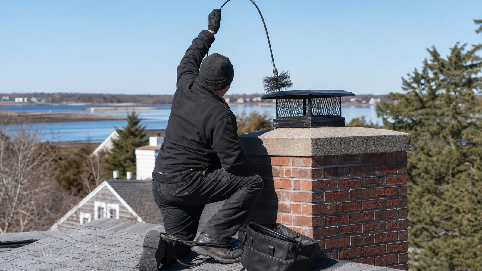 Practical chimney sweep & inspection in Chatham